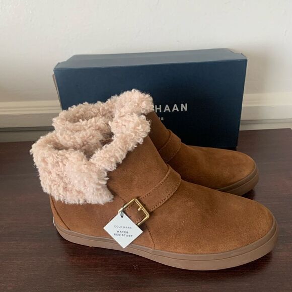 Cole Haan Nantucket suede leather cosy ankle boot size 9,5 - Picture 5 of 12